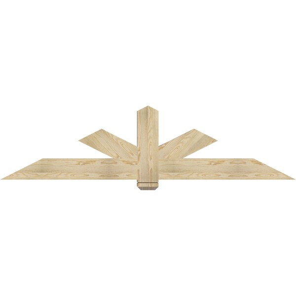 Ekena Millwork Kennewick Rough Sawn Timber Gable Bracket, Douglas Fir, 84"W x 21"H x 4"D x 6"F, 6/12 Pitch GBW084X21X0406KEN00RDF - main